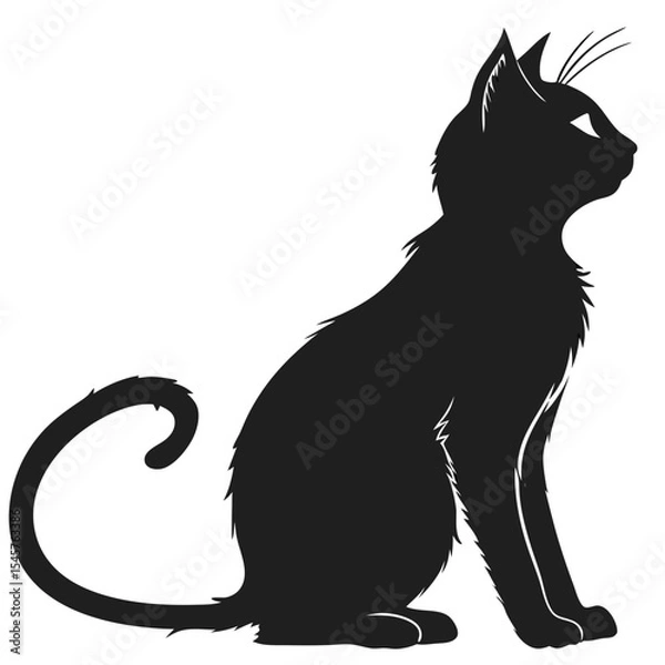Obraz Vector isolated silhouette