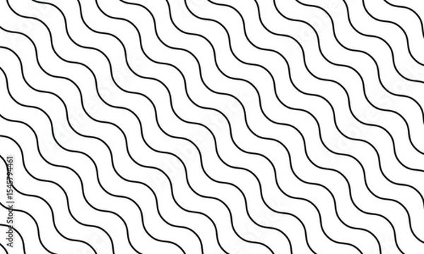 Fototapeta abstract lines black strip wave design pattern