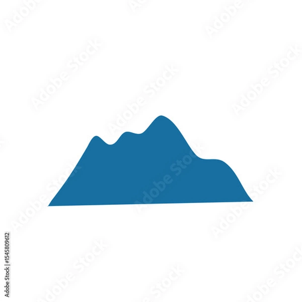 Obraz Blue mountain cartoon