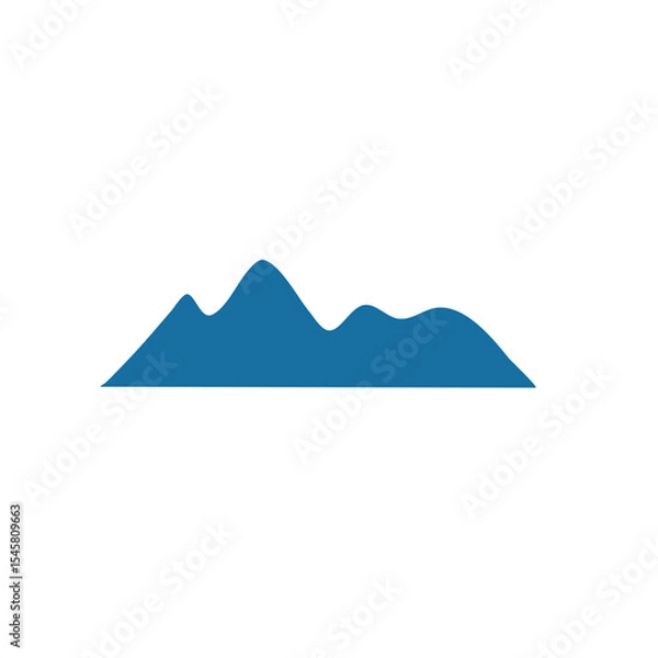 Obraz Blue mountain cartoon