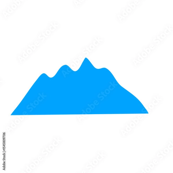 Obraz Blue mountain cartoon