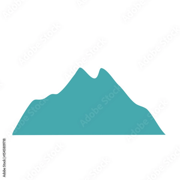 Obraz Blue mountain cartoon