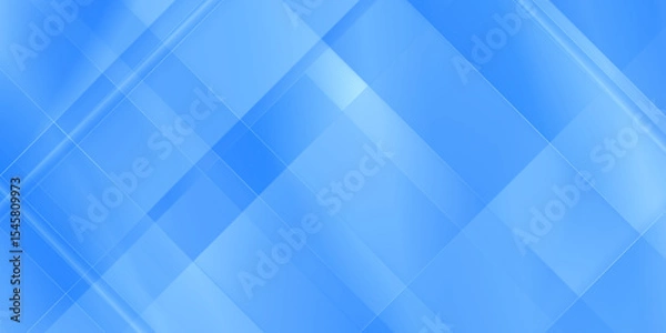 Fototapeta Contemporary abstract geometric background, Abstract Geometric Blue Background with Gradient color abstract modern geometric lines, abstract blue square with triangles and various geometric stripes.
