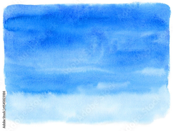 Obraz アナログ水彩青空