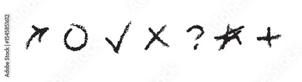 Fototapeta set of vector symbol	