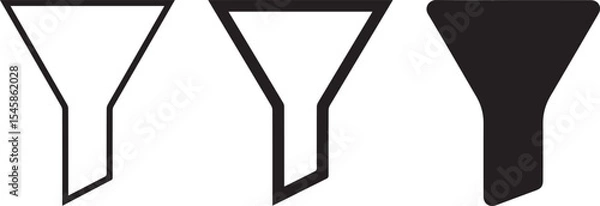 Obraz minimalist funnel shapes, vector graphic, geometric shapes, , industrial design geometric triangle design