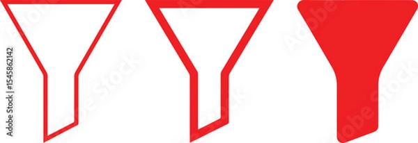 Obraz funnel, hourglass shape, geometric shapes, abstract minimal design, simple vector illustration