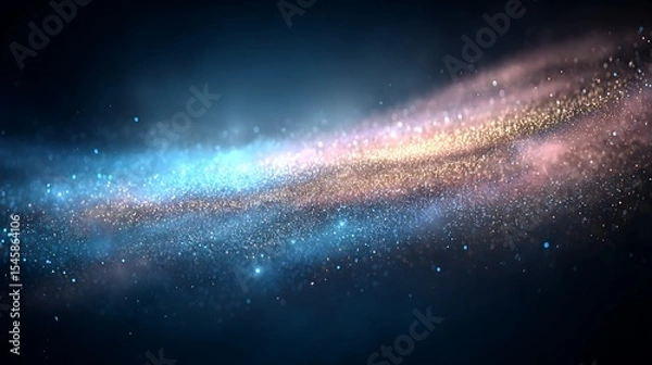 Obraz Sparkling galaxy abstract background cosmic dust swirl