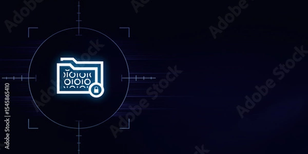 Fototapeta Encrypted Access Safeguarding Information at the Core of Cyber Defense