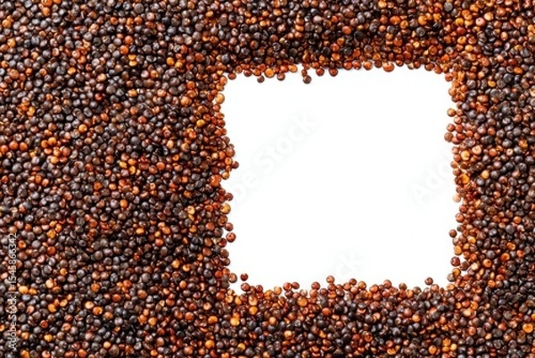 Fototapeta Quinoa Seed and Square Shape