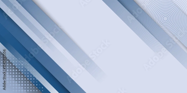 Fototapeta Blue abstract background with white color. Abstract blue background with square shapes. Modern Simple Blue Grey Abstract Background Presentation Design for Corporate Business and Institution.