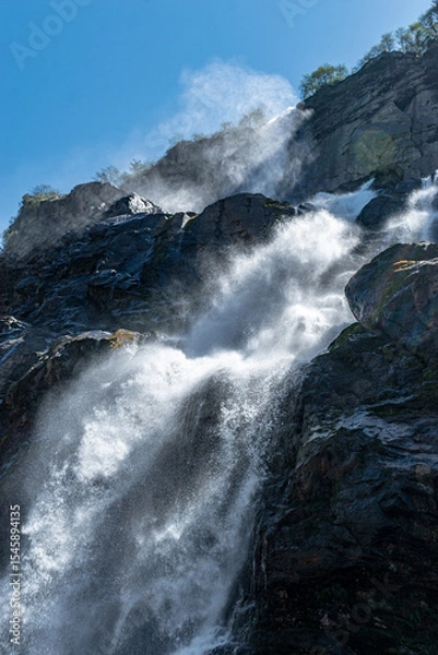 Obraz waterfall in the mountains