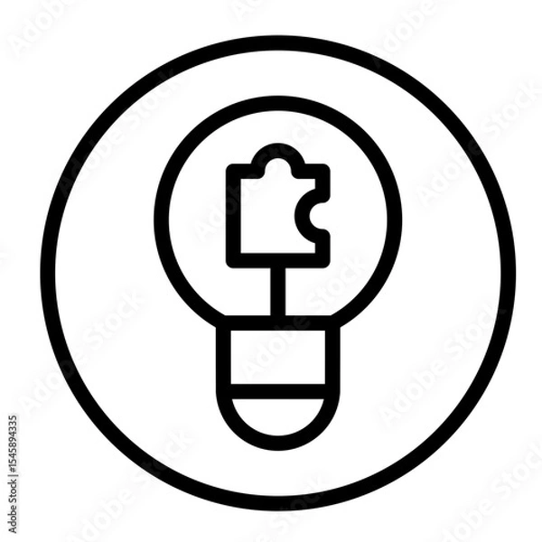 Fototapeta Problem Resolution Vector Line Icon Design