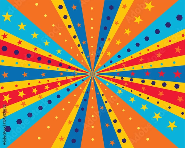 Obraz abstract popart color background