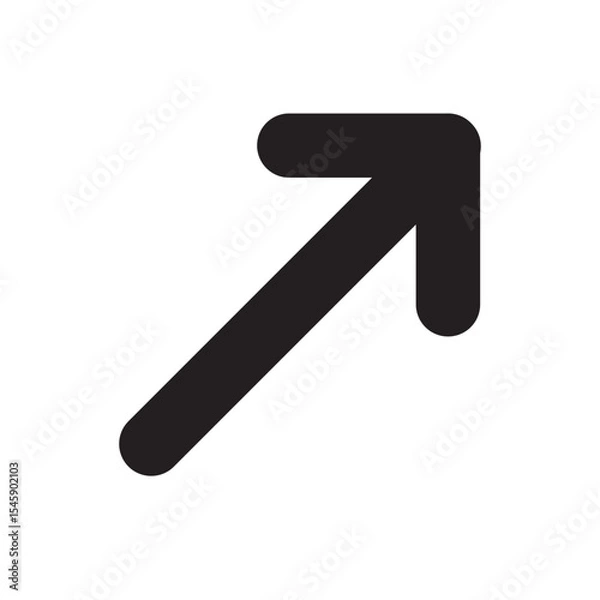 Fototapeta diagonal arrow icon