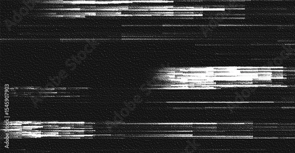 Obraz Glitch background. VHS grunge texture with noise effect and pixelation. Analog video digital errors. Retro pixel backdrop. Vector illustration.