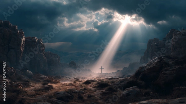 Obraz Divine Light over Golgotha
ゴルゴダの丘に差し込む神の光