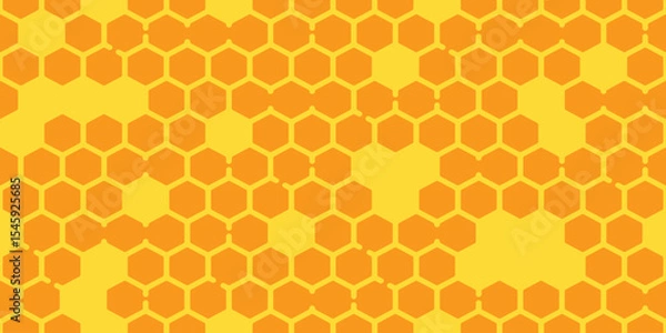 Obraz honeycomb seamless pattern beehive honey bee vector scarf isolated cartoon tile wallpaper repeat background illustration doodle textile gift wrapping paper design