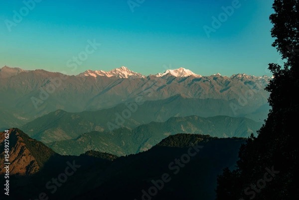 Obraz sunset in the mountains