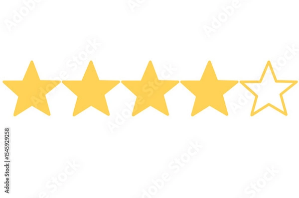 Obraz four star customer rating