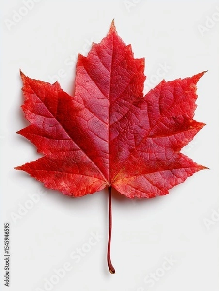 Obraz red maple leaf