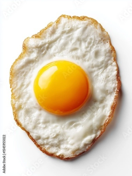 Obraz fried egg on a white background