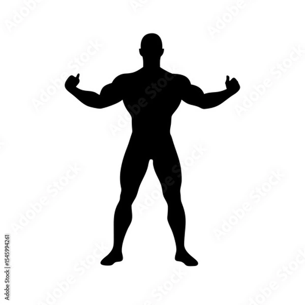Obraz Bodybuilder: The Art of Strength and Dedication