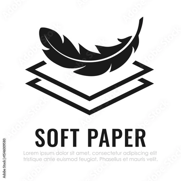 Obraz Soft paper vector icon