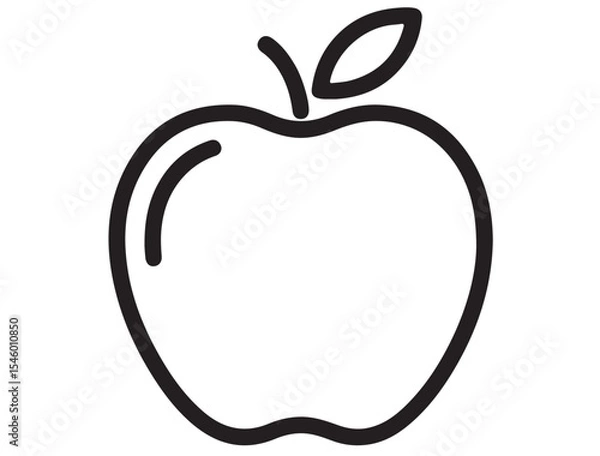 Obraz APPLE ICON SILHOUETTE