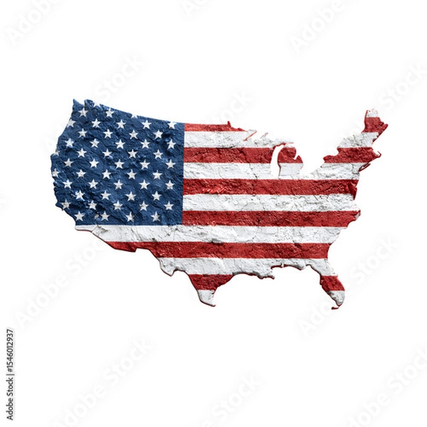 Fototapeta Includes the map of india with the flag of usa on a white background islets in white