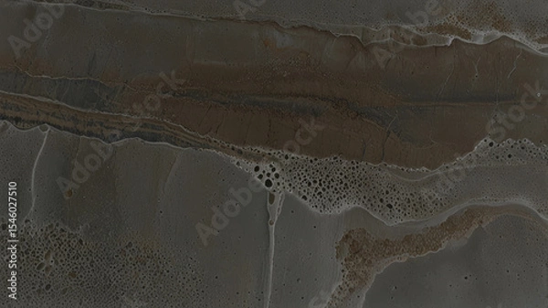 Fototapeta Sophisticated dark gray fluid texture with organic patterns. Captivating design for modern aesthetics. Ideal for stylish backgrounds and decor. Perfect for creative artistic applications.