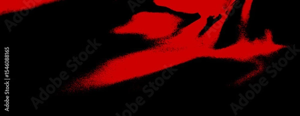 Fototapeta Red background with black spots , lines, grains, noice, splash