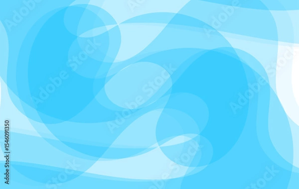 Obraz blue abstract wave background featuring soft flowing curves and transparent overlapping shapes , for business presentations, technology themes, website backgrounds, posters, banners, design 