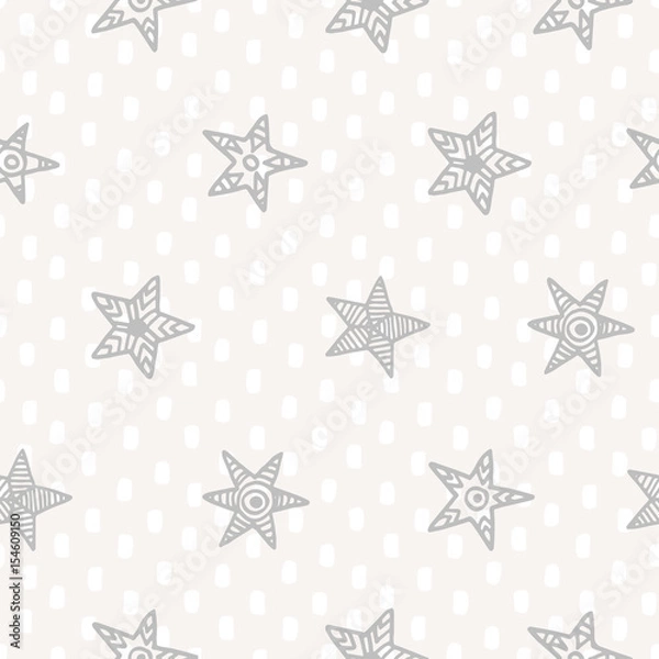 Fototapeta Vector seamless pattern with stars