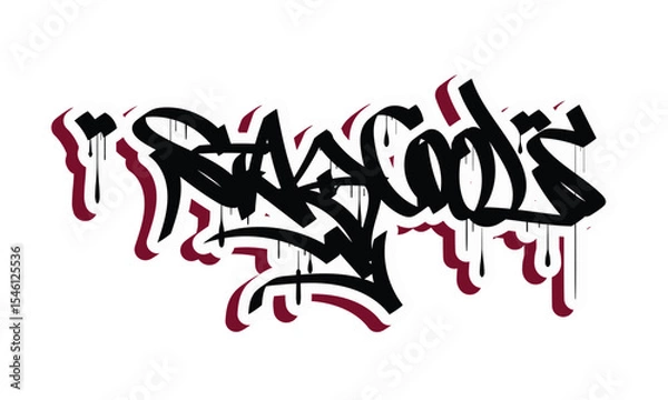 Fototapeta STAY COOLS graffiti tag style design