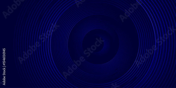 Obraz 3d background with circular line shapes | Modern creative background template for banner, flyer, card, presentation, corporate, decoration, greeting, packaging, with navy-blue color