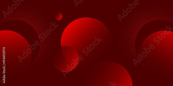 Obraz Presentation background with triangle shapes | Modern creative background template for banner, flyer, card, presentation, corporate, decoration, greeting, packaging, with dark red color