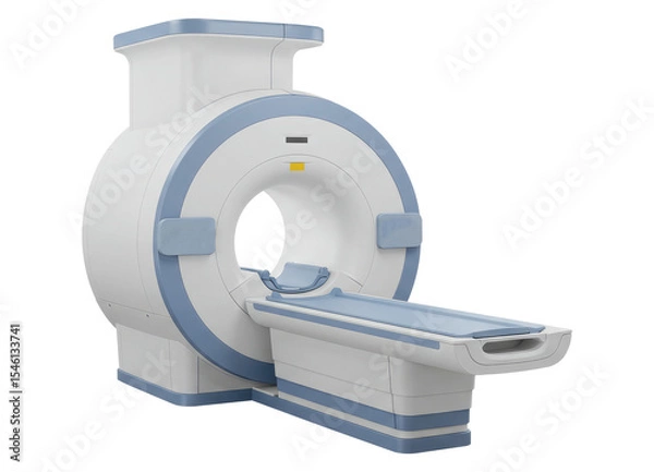Obraz Magnetic Resonance Imaging Machine on a Transparent Background. Cut Out, Clipping Path.