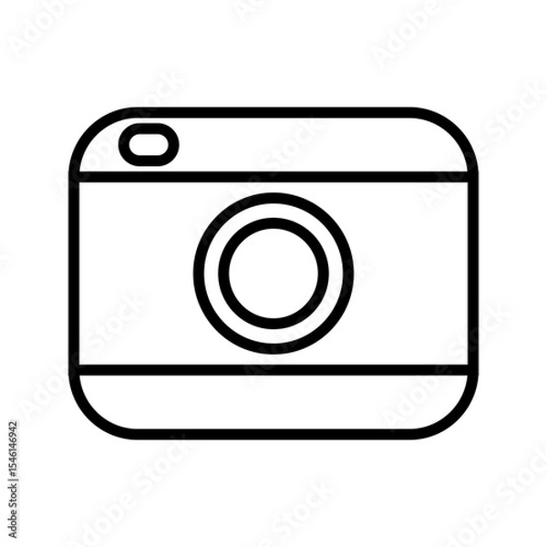 Fototapeta Photo Camera Capture Outline Icon