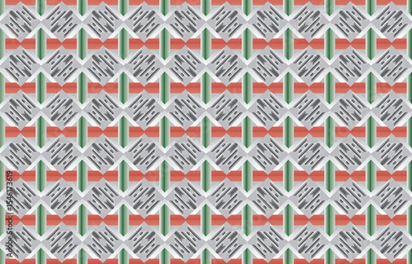 Fototapeta Seamless Decorative Boho Ancient Hand Drawn Ethnic Pattern. ethnic tribal borders,tribal seamless pattern