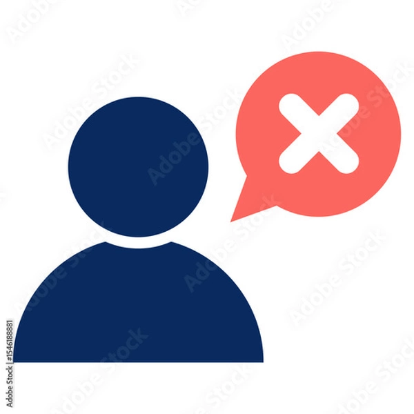 Fototapeta Negative Feedback Icon