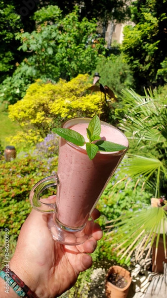 Obraz erdbeer smoothie