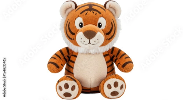 Obraz Isolated Plush Tiger Toy