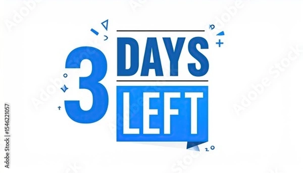 Obraz 3 Days Left Countdown Timer Sale Banner. (2)