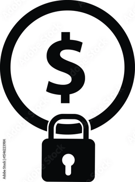 Fototapeta Fixed income icon. Save money symbol. Fixed price sign. flat style.