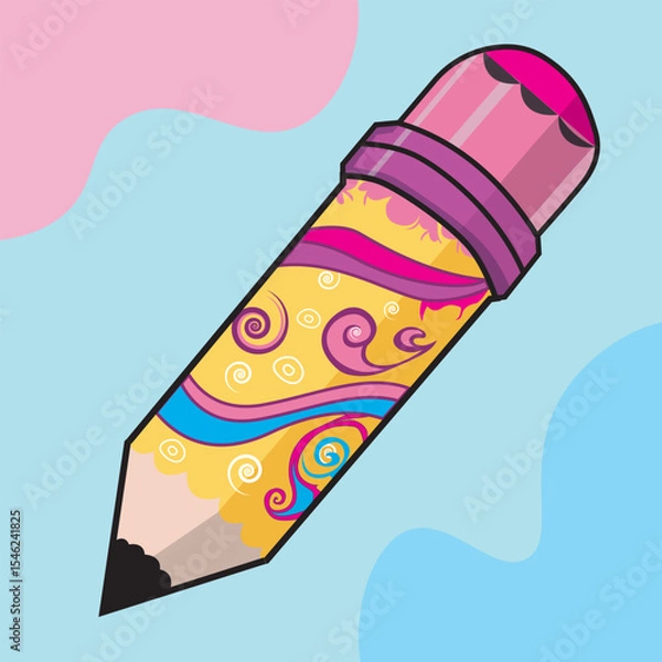 Obraz pencil illustration with full color
