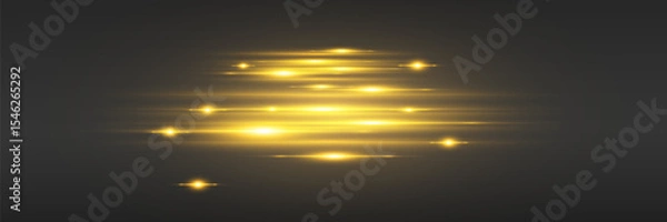 Obraz Light effect of lines, glare of sparks and light.