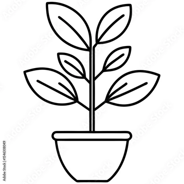 Obraz Tiny Sprout Line Art Icons