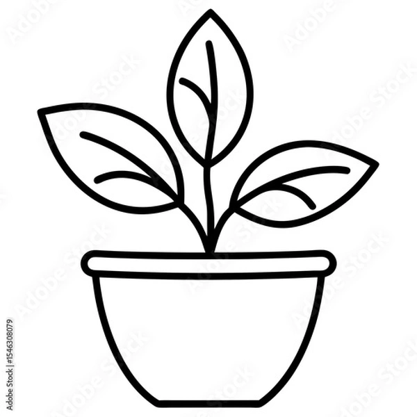 Obraz Tiny Sprout Line Art Icons