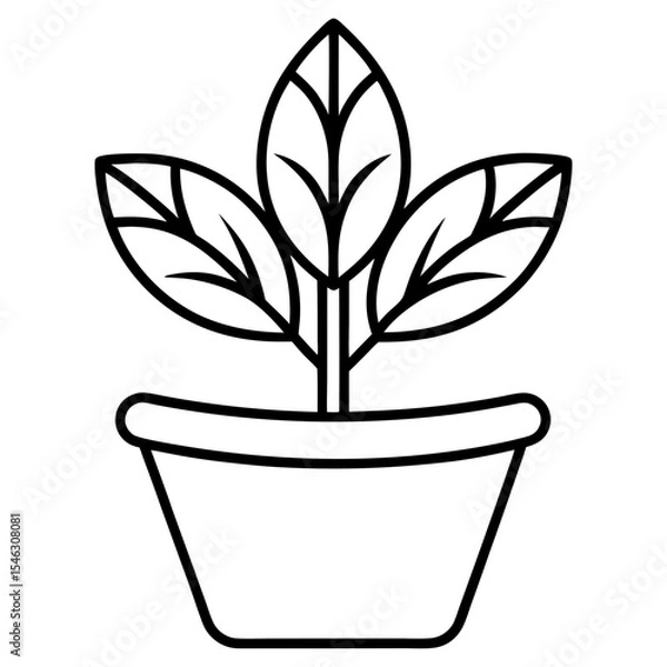 Obraz Tiny Sprout Line Art Icons